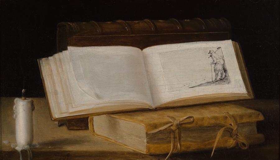Still life with books