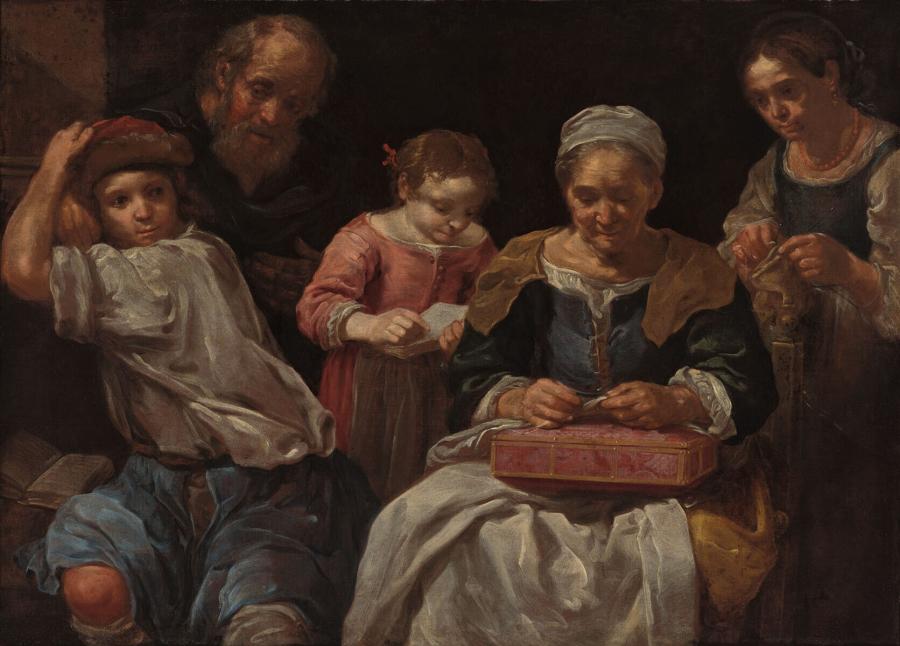 Family Group in an Interior