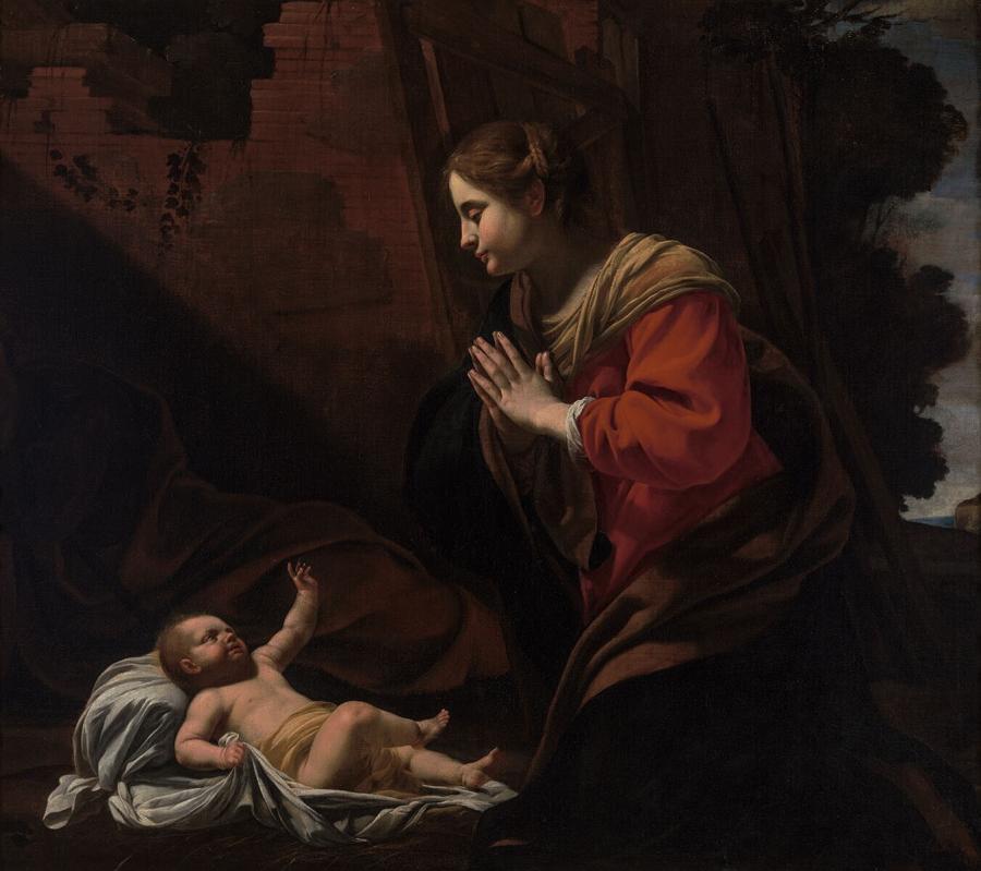 Mary Adoring the Christ child