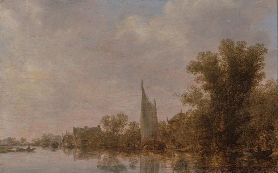 Landscape with a River Bank