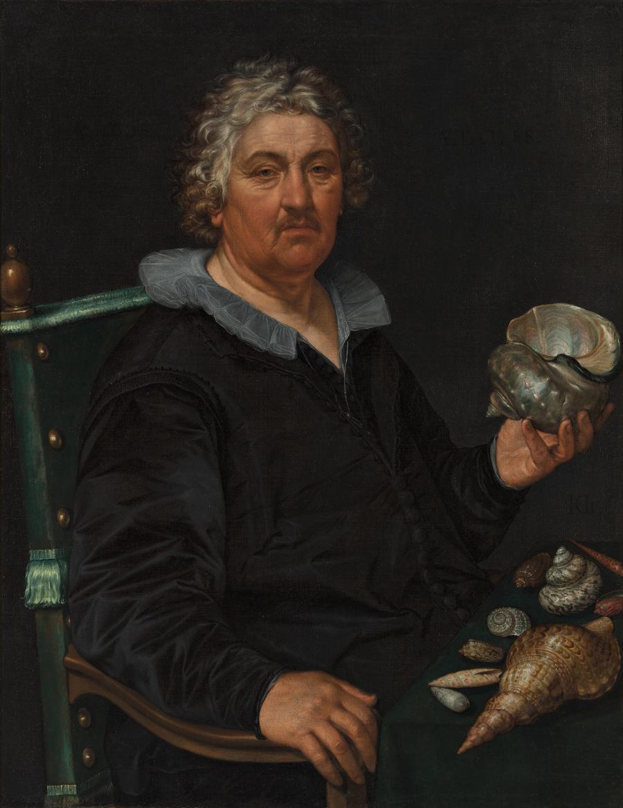 Portrait of the Haarlem shell collector Jan Govertsen van der Aer
