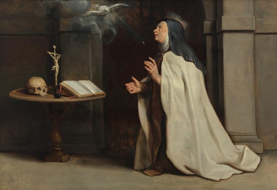 Het verschijnen van de Heilige Geest aan de Heilige Teresa van Avila