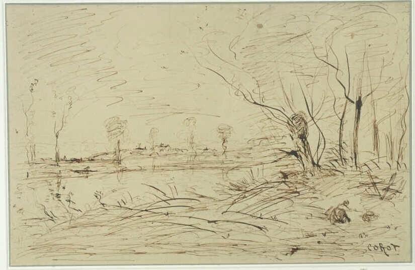 Landscape with Trees near Water