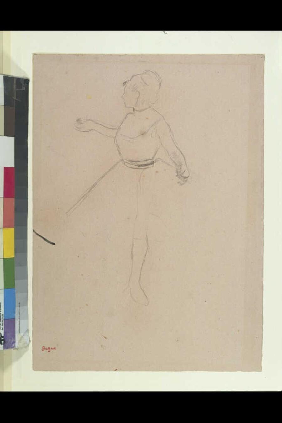 Study of a Dancer for the painting cole de danse, agage' (Harvard Art Museums, Boston)