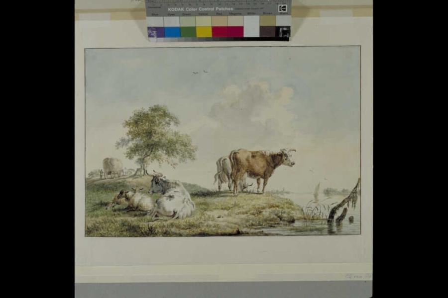 River Landscape with Cows and a Haywain