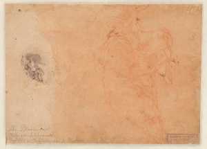 head-of-a-bearded-man-and-a-drapery-study-of-a-seated-figure-waist-high