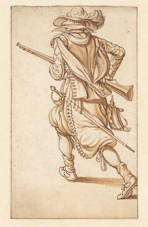 musketeer-walking-away