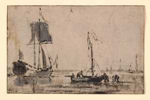 een-stil-water-met-schepen
