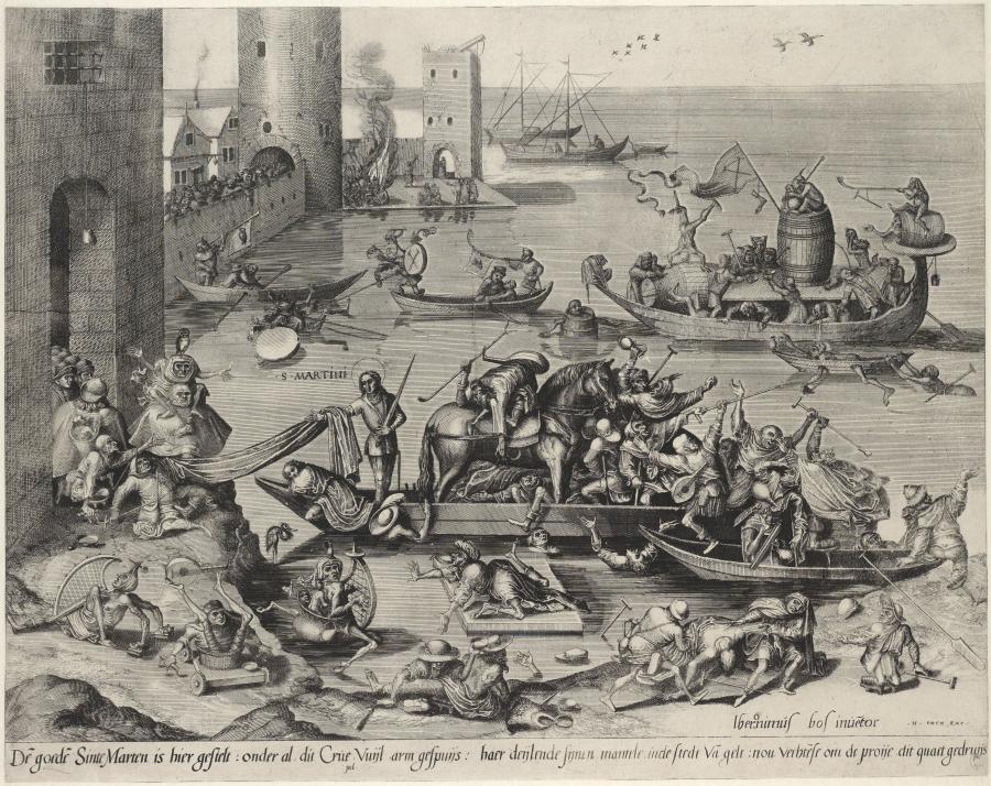 Saint Martin with his Horse in a Ship
