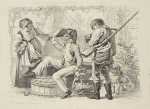 a-drinking-soldier-a-young-woman-a-hunter-and-a-dog