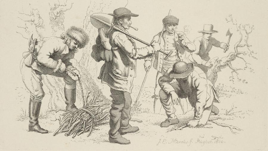 Landscape with Five Workmen