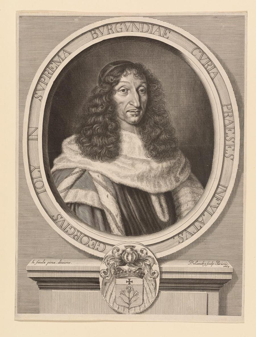 Portrait of George Joly in Oval on Pedestal