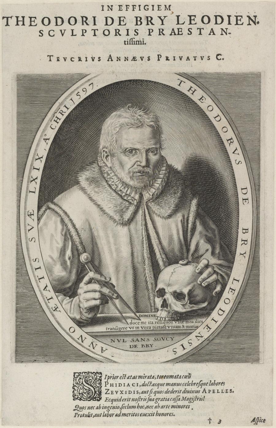 Portrait of Theodor de Bry