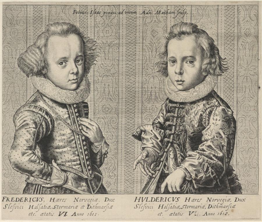 Portrait of Frederick (III) and Ulrik, Princes of Denmark and Norway