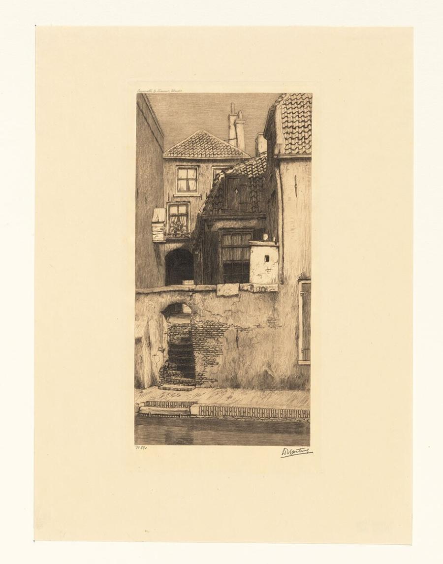 View of Houses on the Backside of the Twijnstraat, Utrecht