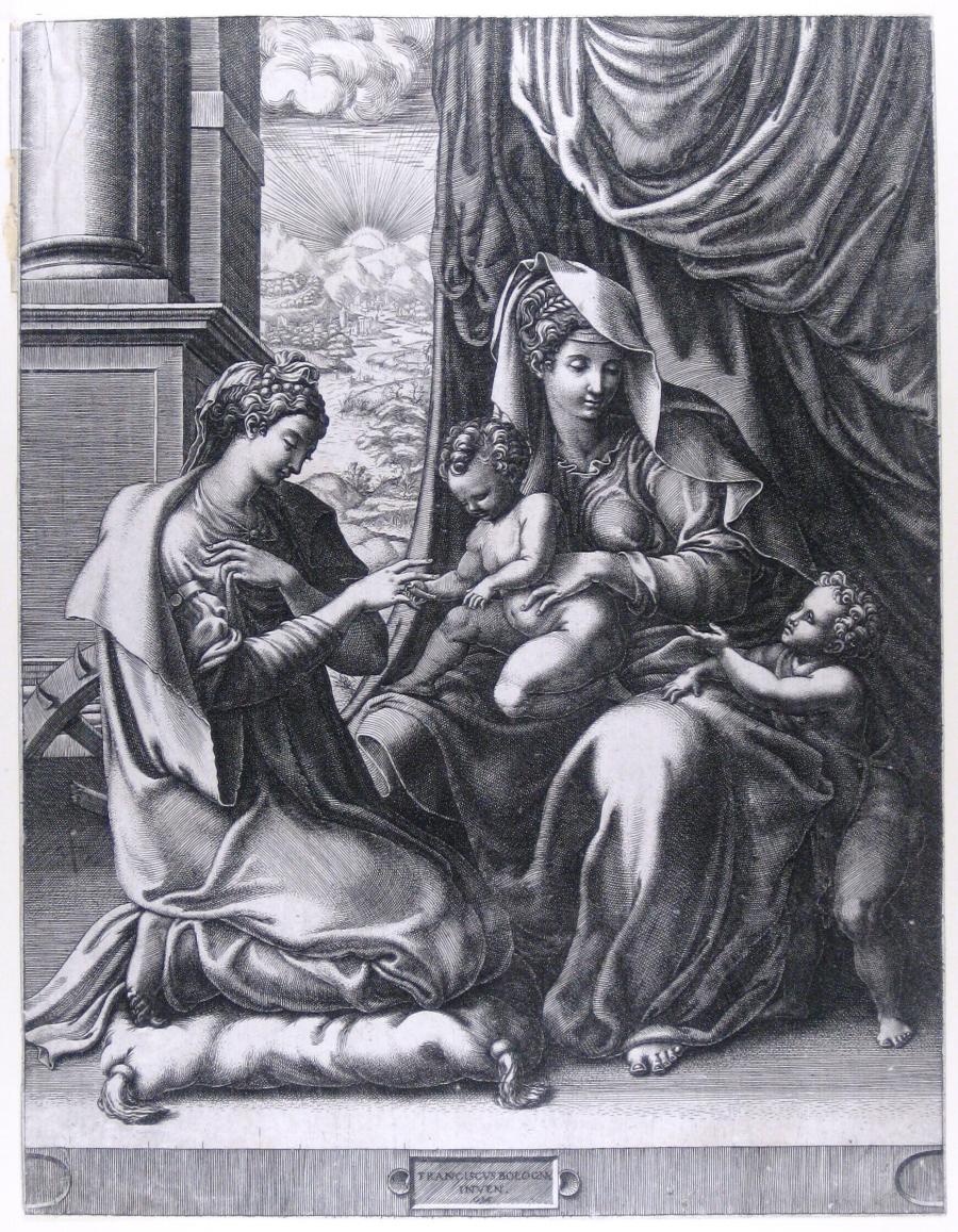 Het mystieke huwelijk van de heilige Catharina