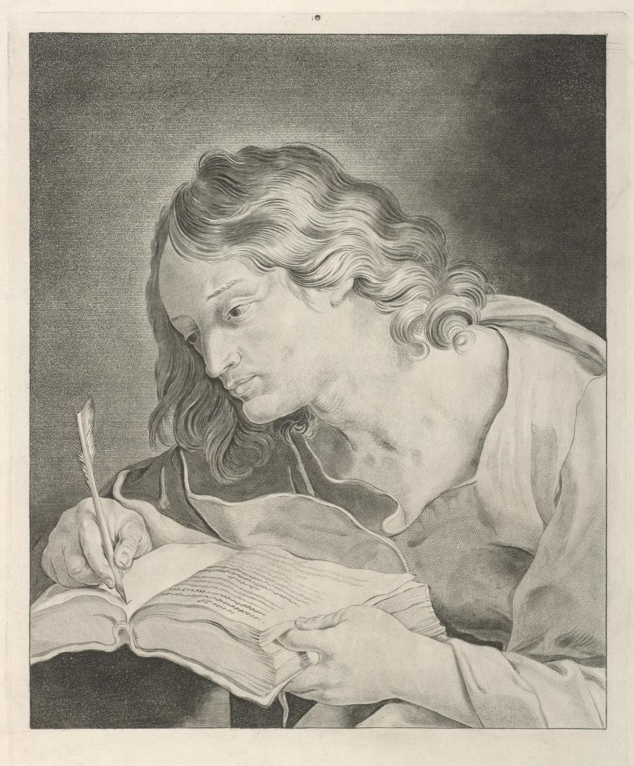 Saint John the Evangelist Writing