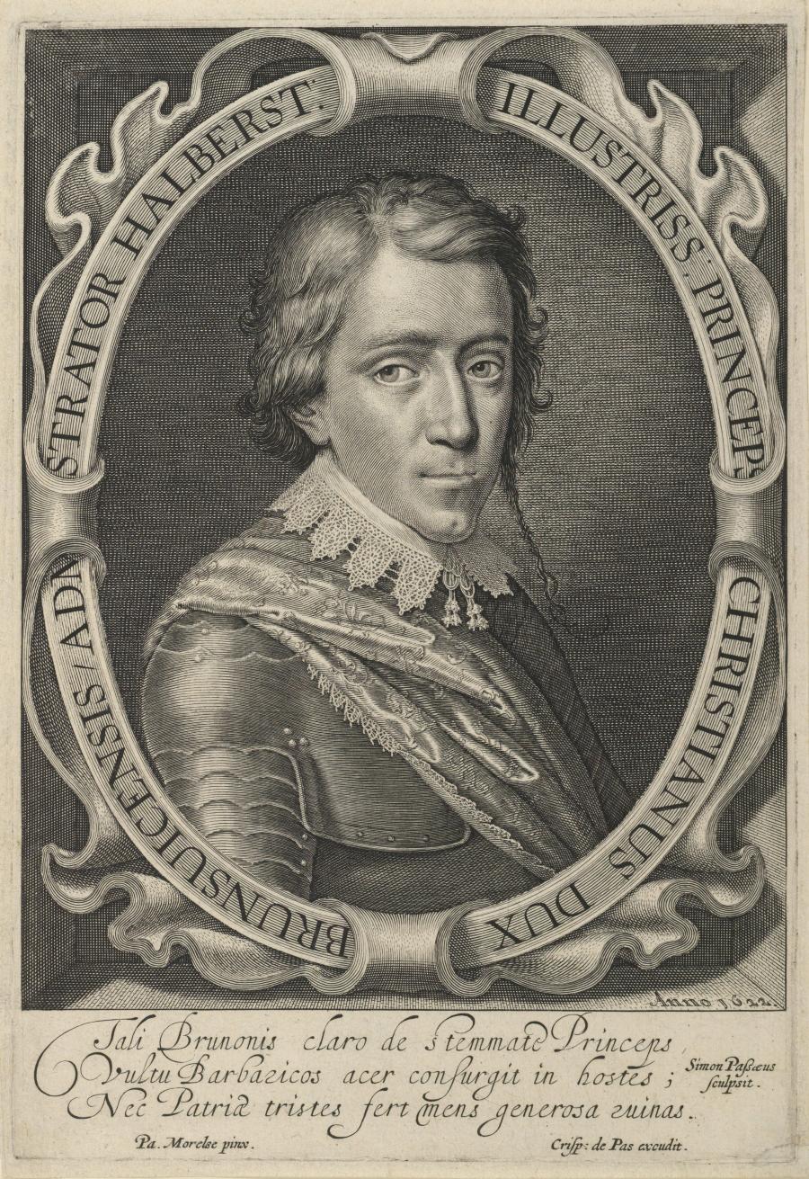 Portret van hertog Christiaan van Brunswijk
