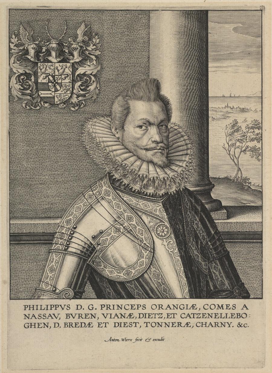 Portret van prins Filips Willem van Oranje