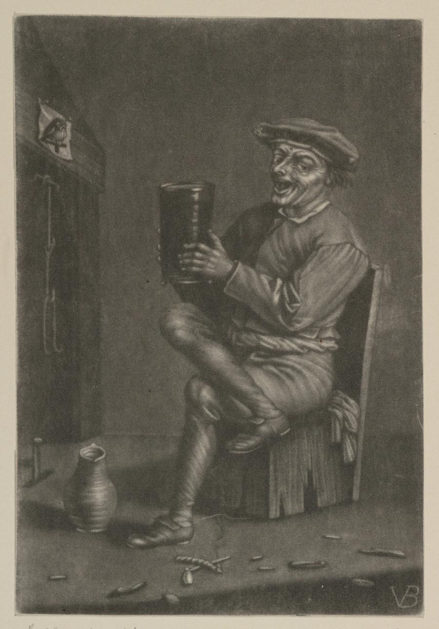 Sitting Man with a Large Glass