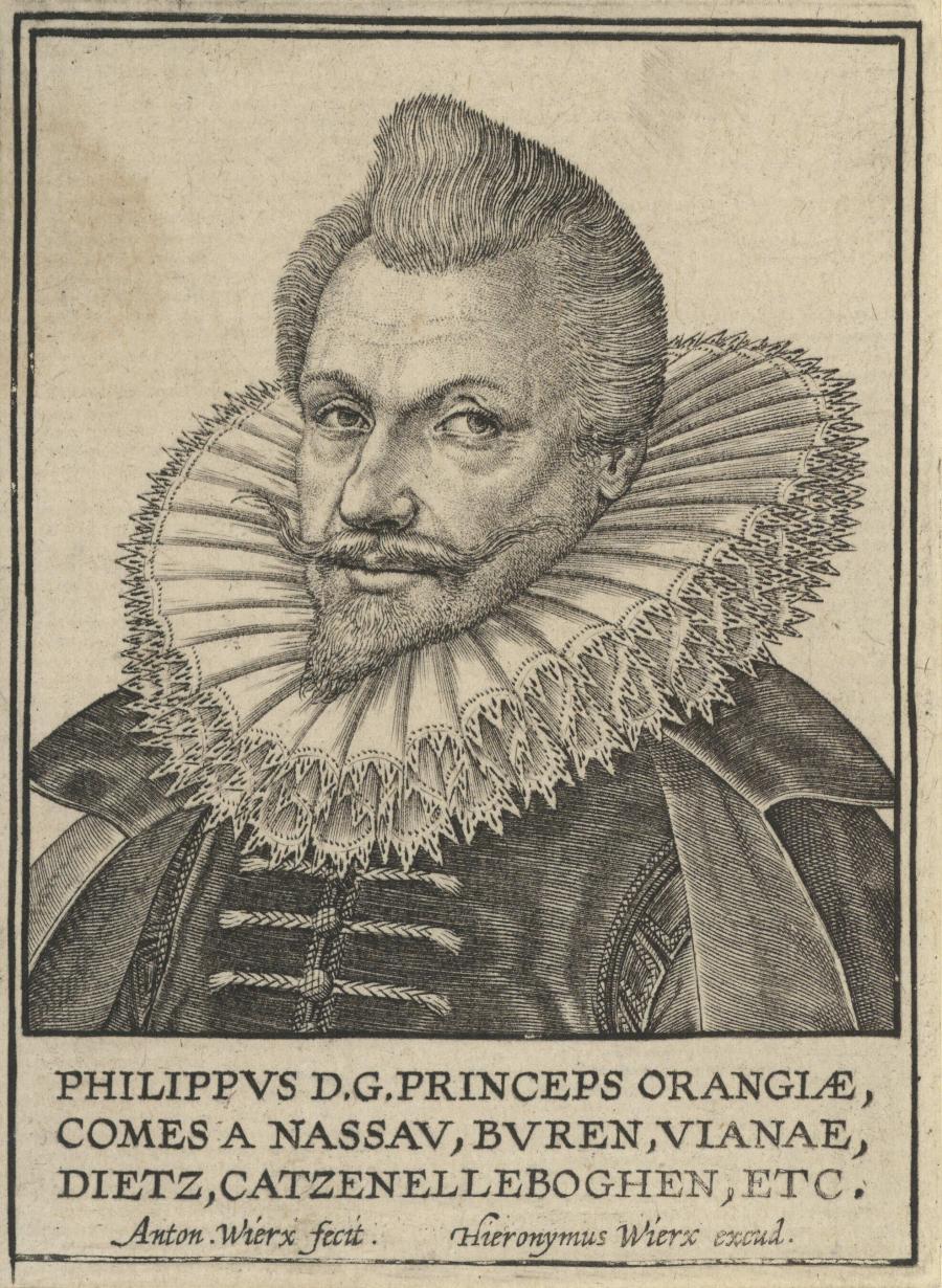 Portret van prins Filips Willem van Oranje