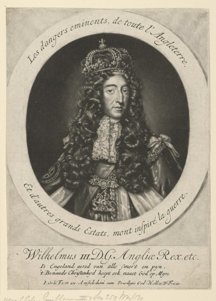 Portret van Willem III van Oranje, koning van Engeland