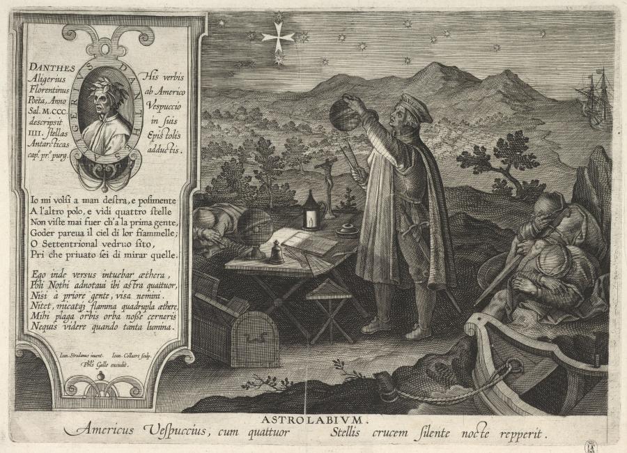 Amerigo Vespucci Discovering the Southern Cross with an Astrolabium