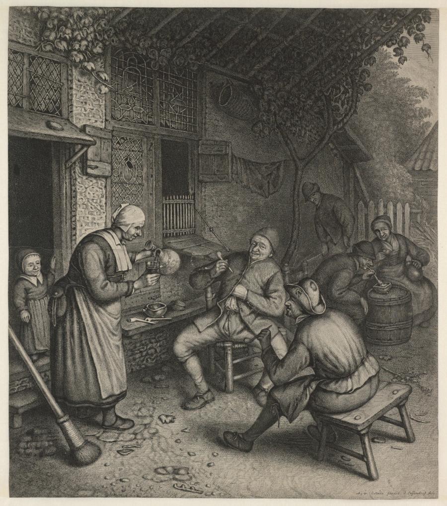 Boeren voor de herberg