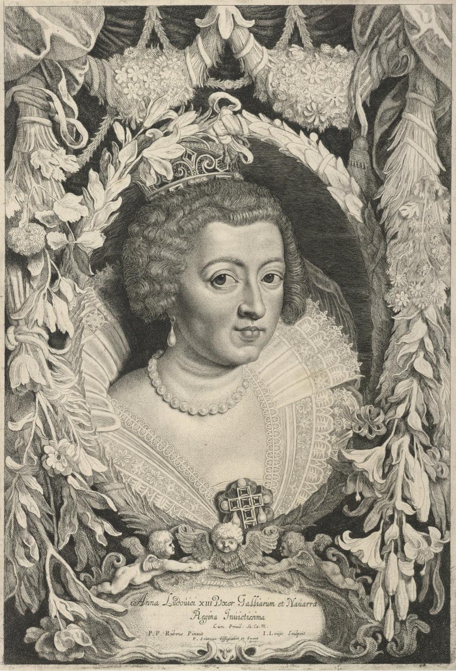 Portret van Anna van Oostenrijk, koningin van Frankrijk