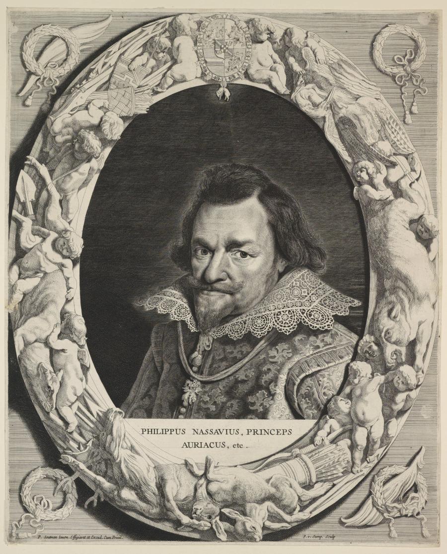 Portret van prins Filips Willem van Oranje
