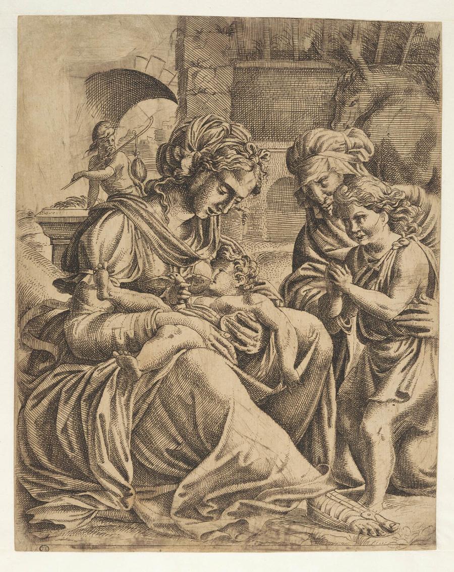 The Holy Family with St Elizabeth and St John the Baptist