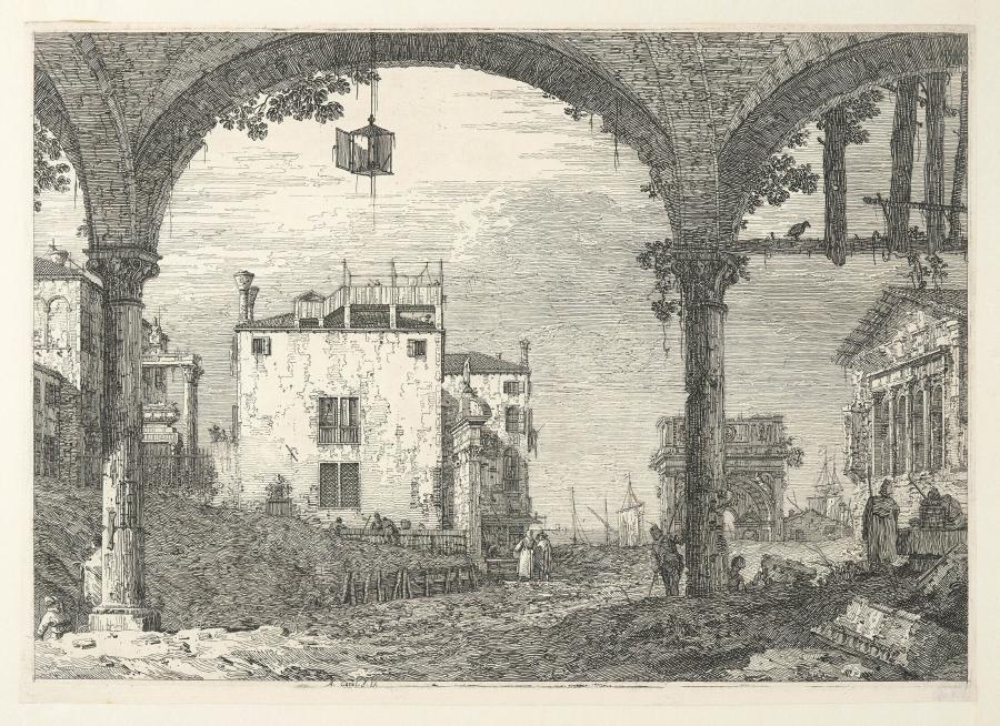 De galerij met de lantaarn
