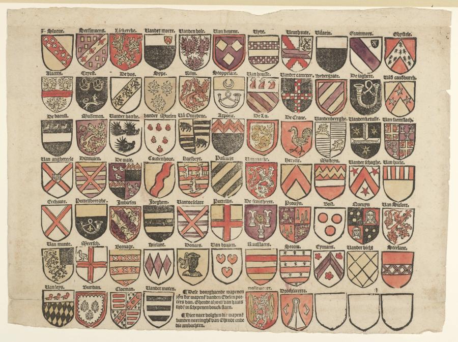 Coats of Arms of the Ghent families