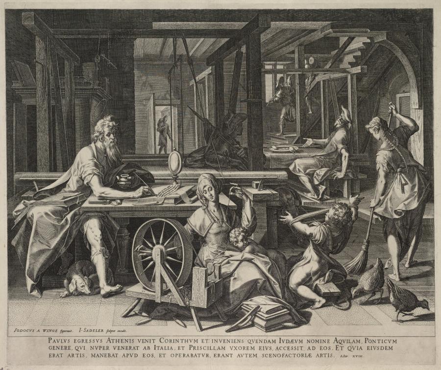 Saint Paul at Corinth with the Sailmakers Aquila and Priscilla