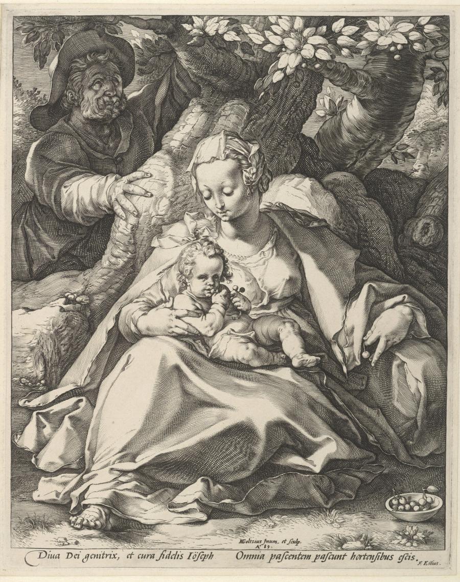The Holy Family under the Cherry-Tree