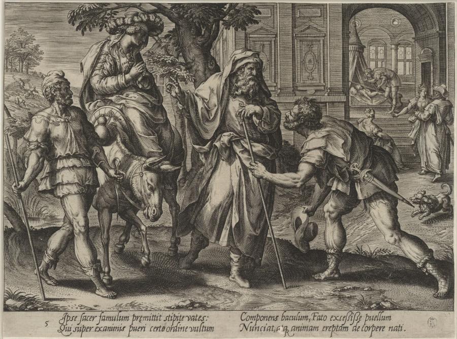 Elisha Sending Gehazi ahead to Revive the Son