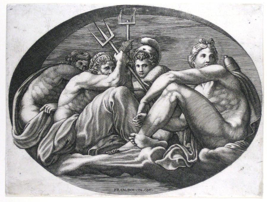 Apollo, Neptunus, Pluto en Pallas Athene