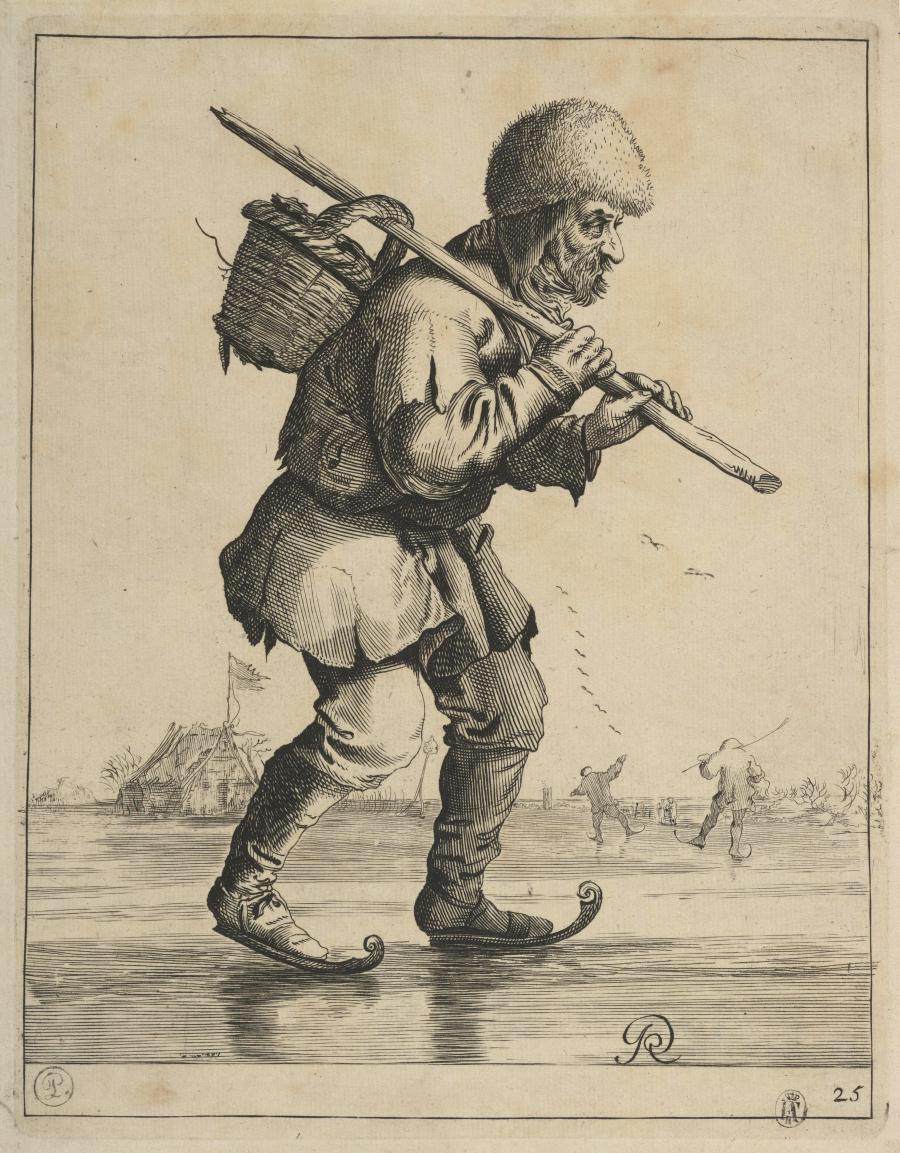 A Beggar Skating on Ice