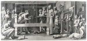 penelope-and-her-women-spinning-and-weaving
