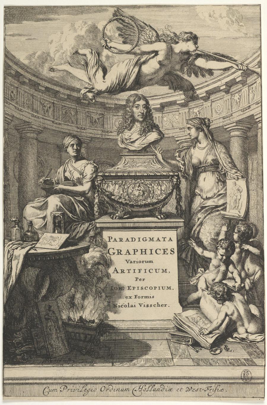 Title Plate: Jan de Bisschop, 'Paradigmata graphices variorum artificum'