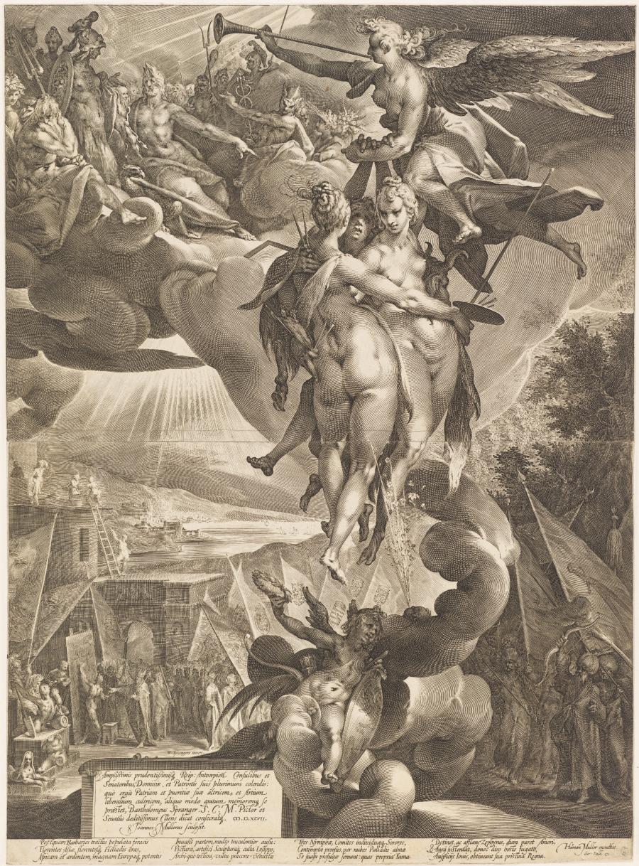 De apotheose van de kunsten