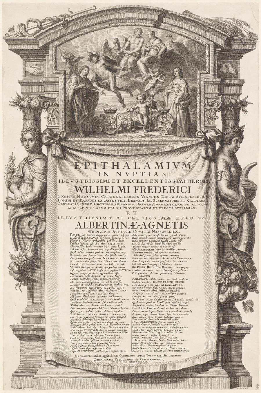 Allegory on the Marriage of Count William Frederick of Nassau-Dietz with Albertine Agnes of Nassau