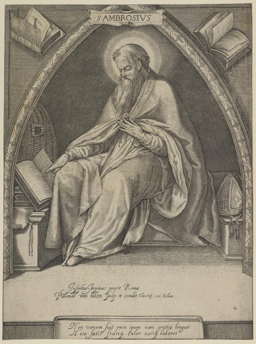 De heilige Ambrosius