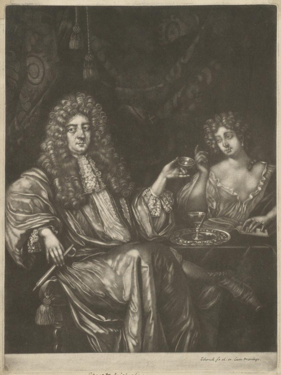 Portrait of Adriaan van Beverland with a Prostitute