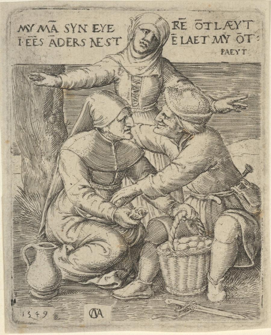 A Peasant-Woman Surprising her Husband with his Mistress