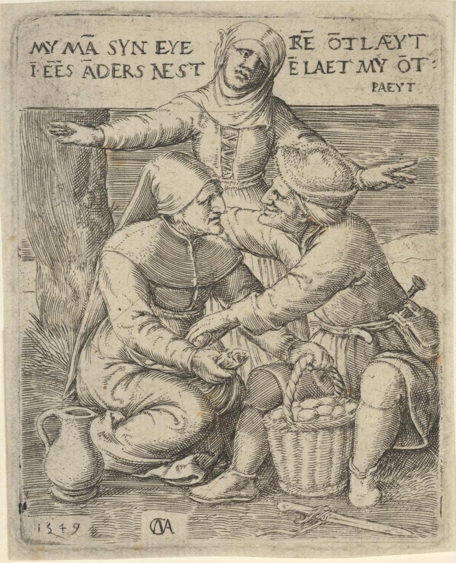 A Peasant-Woman Surprising her Husband with his Mistress