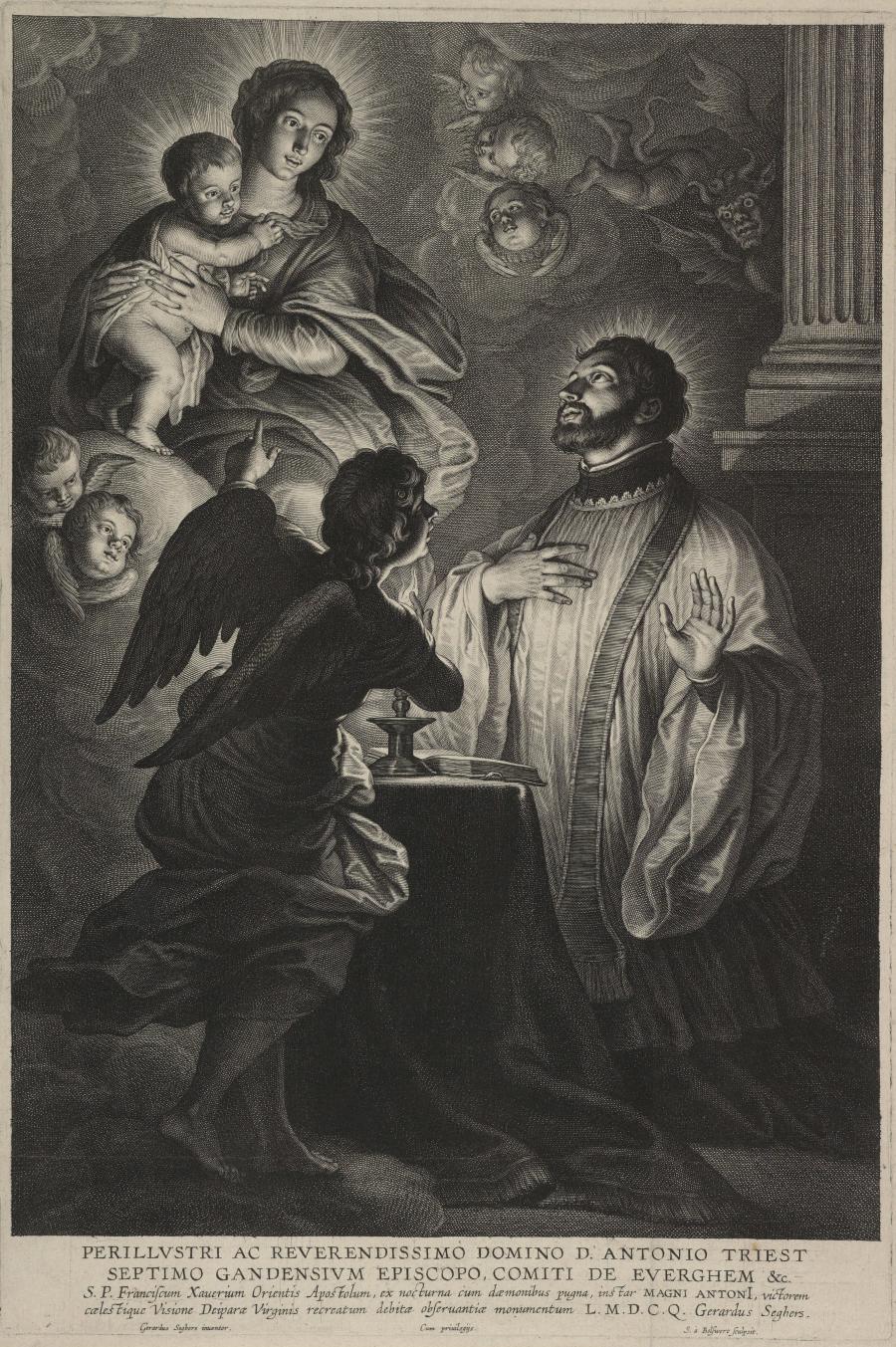 Maria verschijnt aan de heilige Franciscus Xaverius