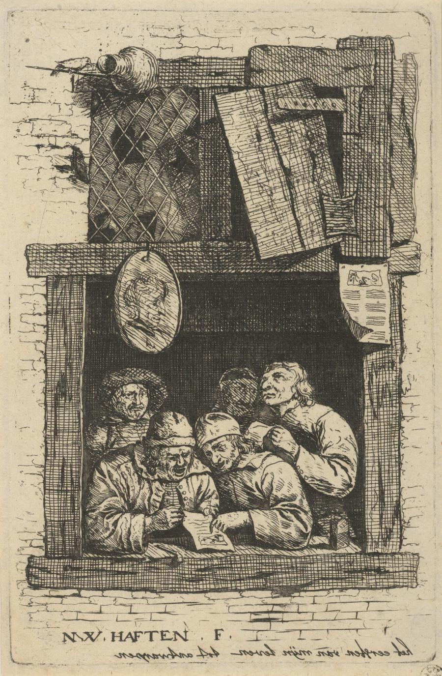 Five Singers at a Window