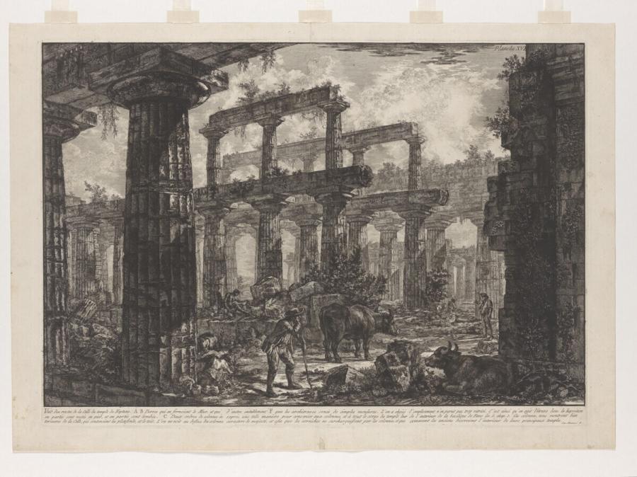 XVII. Vue des restes de la Celle du Temple de Neptune