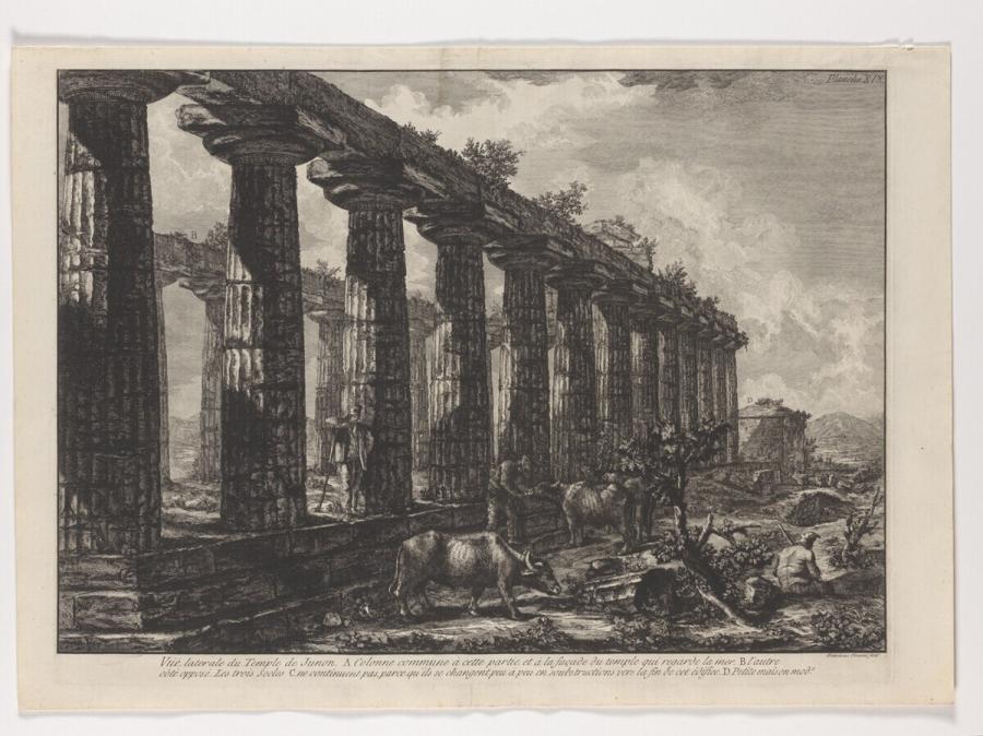 XIX. Vue laterale du Temple de Junon